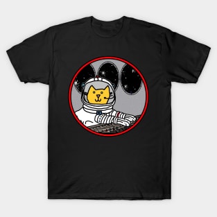 Science Space Cat Captain In Control Sci Fi T-Shirt